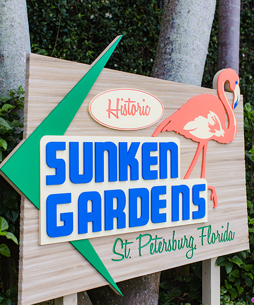 Sunken Gardens Sign